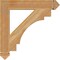 Ekena Millwork Merced Arts & Crafts Rough Sawn Bracket, Western Red Cedar, 4"W x 26"D x 26"H BKT04X26X26MRC03RWR - alternate 4